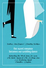 Happy Couple Wedding Dance - Invitación De Boda